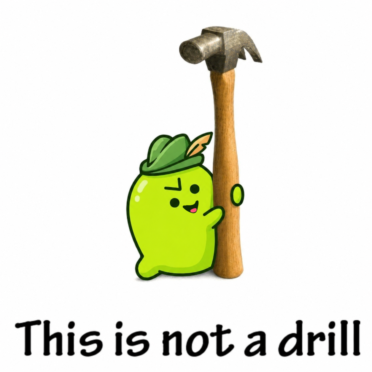 Lunchy with a hammer, this is not a drill